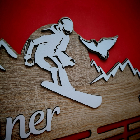 DECORATIUNI PENTRU PERETE - Suport pentru medalii Snowboard Winner
