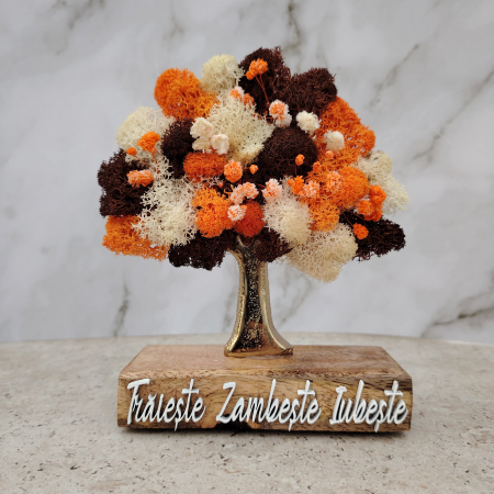 Decoratiune Pom cu licheni, personalizabil, 12x15cm [2]