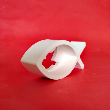 Decoratiune praf ceramic Peste cu Porumbel, 10x4cm [2]
