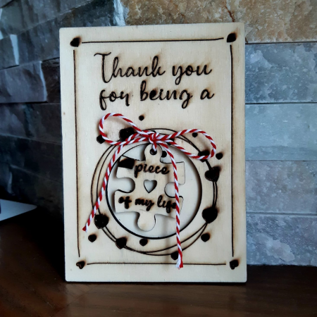 Decoratiune Tablou cu piesa puzzle 13x9.5 cm [1]
