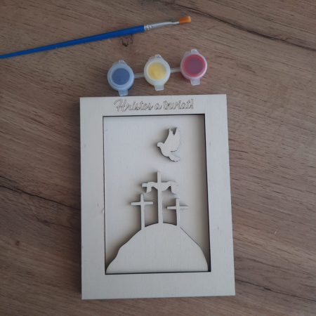 DECORATIUNI PENTRU BIROU - Set creativ Rastignirea, contine culori si pensula