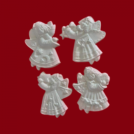 Religioase - Ingerasi - Figurine din ipsos set 4 Ingeri
