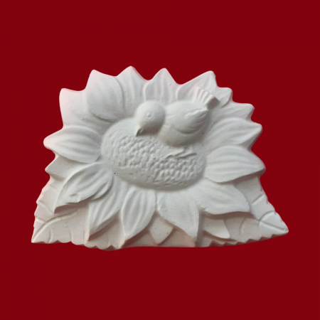 Plante - Fructe - Flori - Figurina din ipsos Floarea Soarelui 11x8cm