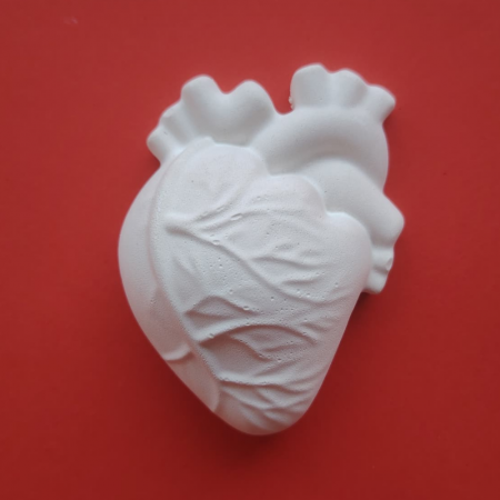 Inimoare - Figurina din ipsos Inima 3D, 7x5cm