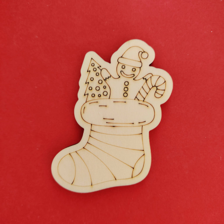 PENTRU COPII SI CRAFTURI - Figurina din lemn pentru pictat Cizma 9x5cm