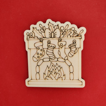 PENTRU COPII SI CRAFTURI - Figurina din lemn pentru pictat Semineu 8x9cm