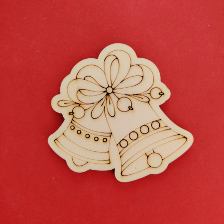 PENTRU COPII SI CRAFTURI - Figurina din lemn pentru pictat Clopotei 8x8cm