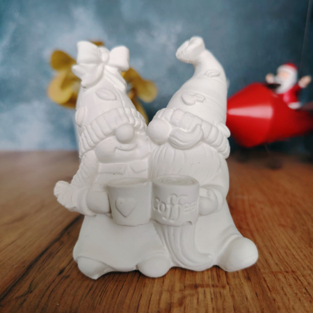 Personaje - Basme - Figurina din praf ceramic Gnomi, 8x7cm