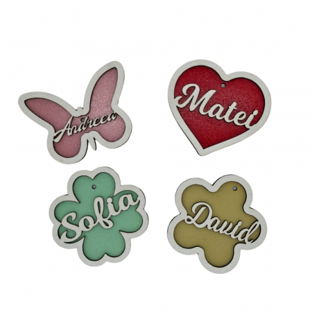 DECORATIUNI PENTRU SARBATORI - Martisor din MDF, personalizabil