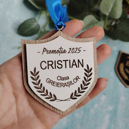 Medalii din mdf personalizabile, cu snur, 7.2x9cm [3]