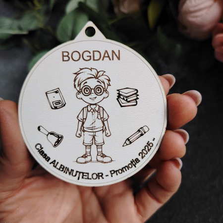 Medalii din mdf personalizabile, cu snur, D=7.2cm [3]