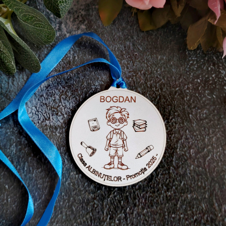 Medalii din mdf personalizabile, cu snur, D=7.2cm [2]