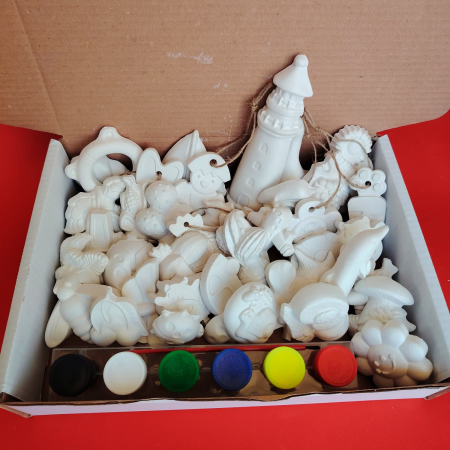 Pachete Cadou - Pachet Cadou cu 40 Figurine din ipsos, culori si pensula (Vacanta Mare)