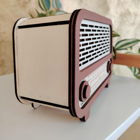 Pusculita RETRO din lemn 19.5x13.5x10cm [4]