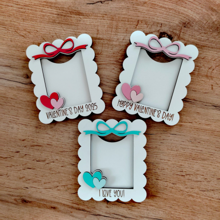 ZIUA INDRAGOSTITILOR - Rama foto din MDF cu magnet 11x9cm