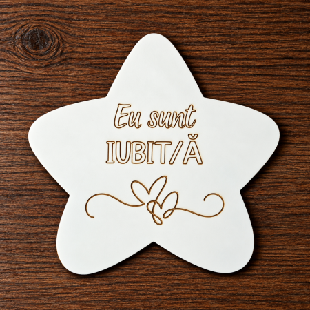 Set 10 piese din MDF Statia Afirmatiilor, pentru gradinita, 18x19cm [8]