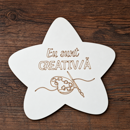 Set 10 piese din MDF Statia Afirmatiilor, pentru gradinita, 18x19cm [3]
