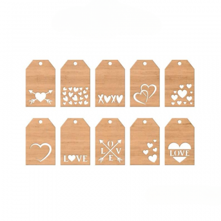 BLANK-URI PENTRU CRAFT - Set 10 Tag-uri personalizabile