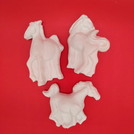 Insecte - Animale - Set 3 figurine din ipsos Cai, 9x7cm