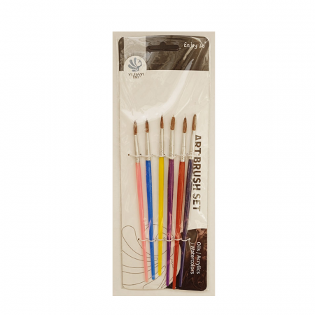 ACCESORII - Set 6 pensule cu varf rotund