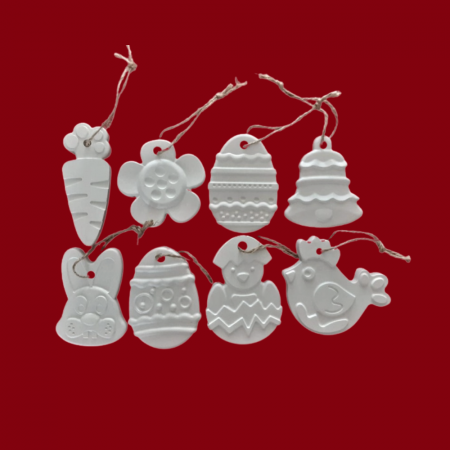 Figurine Pasti - Set 8 Figurine cu agatatoare