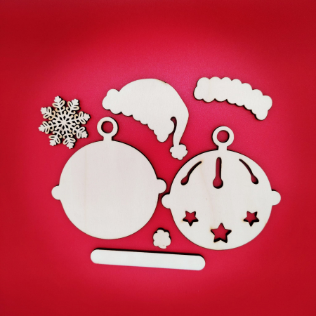 Set creativ cu 7 piese din lemn cu glob M2 [1]