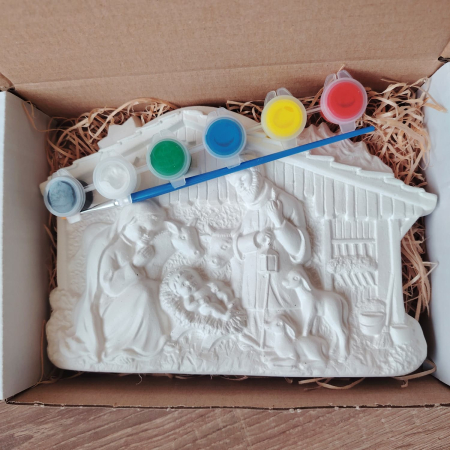 Set creativ din ipsos Nasterea Domnului, 21x14cm [1]
