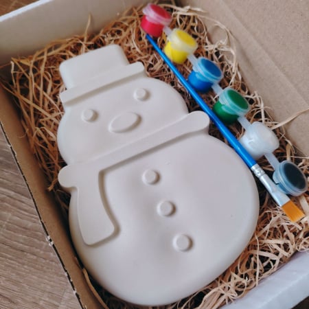 Pachete Cadou - Set creativ din ipsos Om de Zapada, 17x11cm