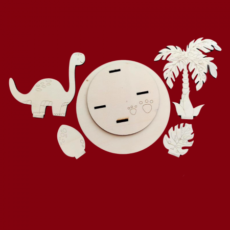 Set creativ din lemn Dino 6 piese [1]