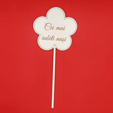 Topper din MDF M1, personalizabil, 25cm [3]