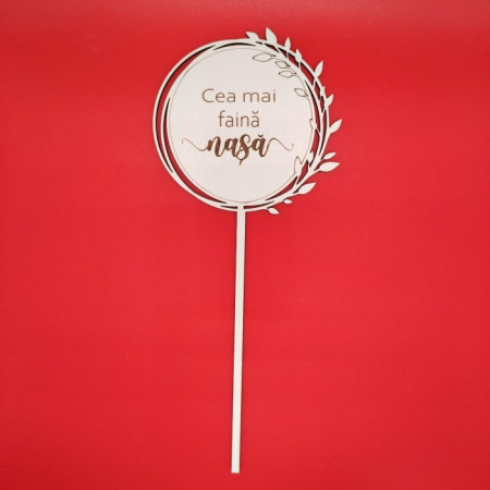Topper din MDF M2, personalizabil, 25cm [5]