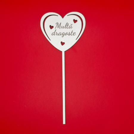 Topper din MDF M6, personalizabil, 22cm [3]