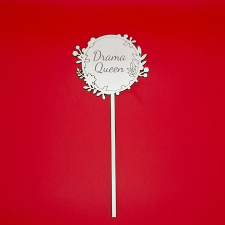 DECORATIUNI PENTRU EVENIMENTE - Topper din MDF M7, personalizabil, 22cm