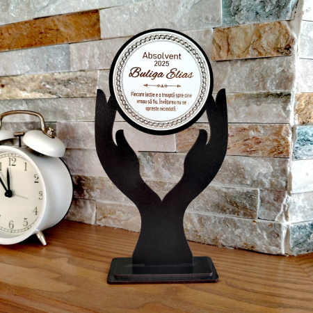 PRODUSE DIN LEMN - Trofeu din mdf, personalizabil, 20x11cm