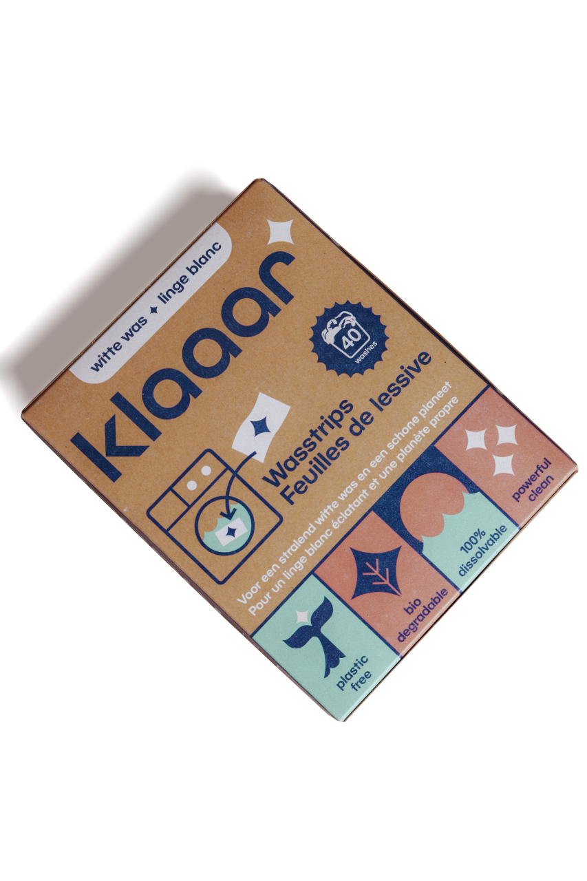 KLAAAR foi de detergent pentru rufe albe | 40 de spălări | Made in Belgium [3]