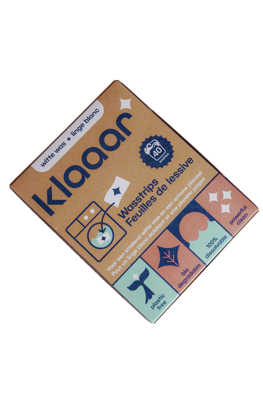 KLAAAR foi de detergent pentru rufe albe | 40 de spălări | Made in Belgium [2]