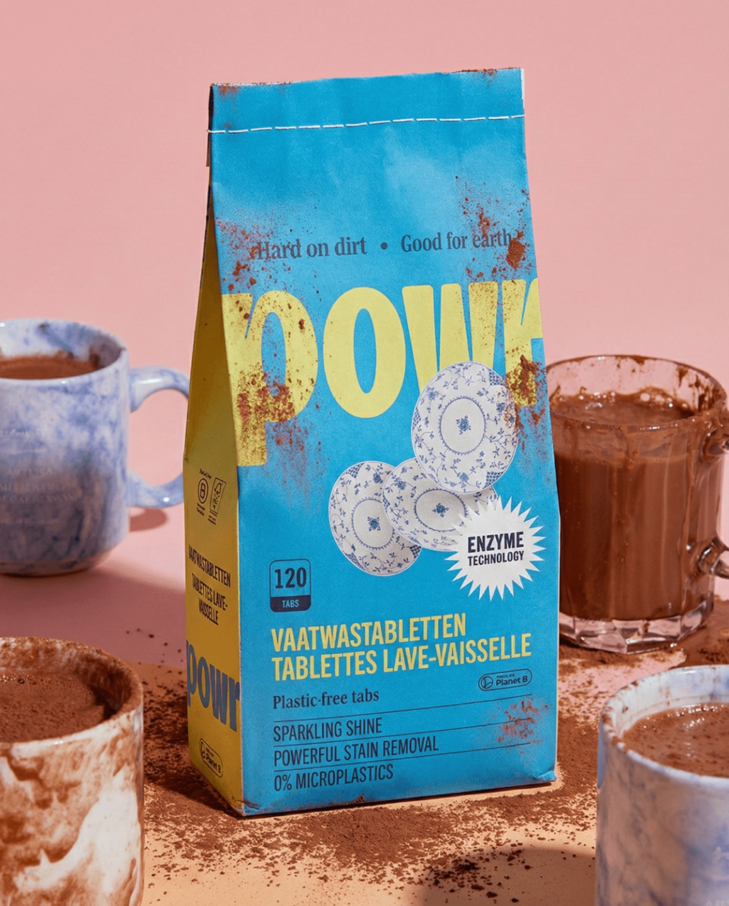 Tablete POWR pentru mașina de vase – pungă de hârtie 120 de spălări [3]