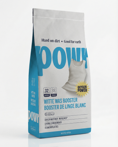 CURĂȚENIE FĂRĂ PLASTIC - POWR Booster albire pentru rufe albe | Fără clor