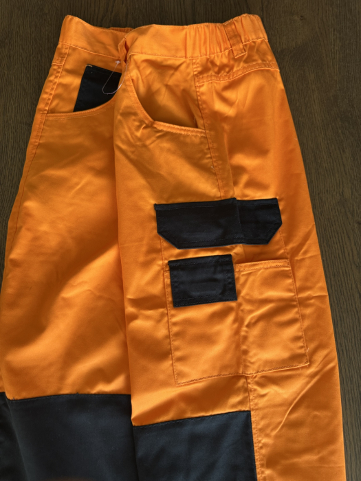Pantaloni de muncă noi albaștri, albi și portocalii – lot 22 bucăți [11]