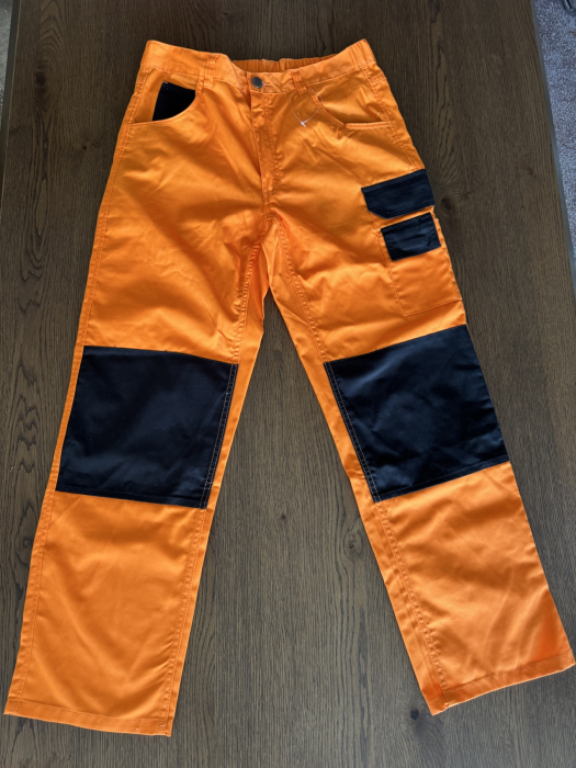 Pantaloni de muncă noi albaștri, albi și portocalii – lot 22 bucăți [9]