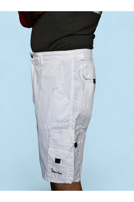 Pantaloni scurți de muncă Bee-Tex albi [4]