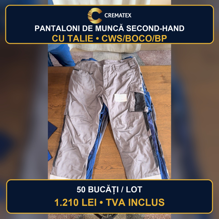 Pantaloni talie Muncă cws,boco,bp 50 – 20,00 lei/buc. + TVA – lot 50 buc. [2]