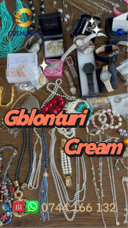 Posete/Gablonturi - Bijuterii Cream en-gros 555 lei lot 5.2 kg