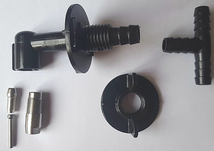 Adăpătoare automată premium pentru iepuri, pui şi păsări, cu niplu metalic mare şi filet [6]