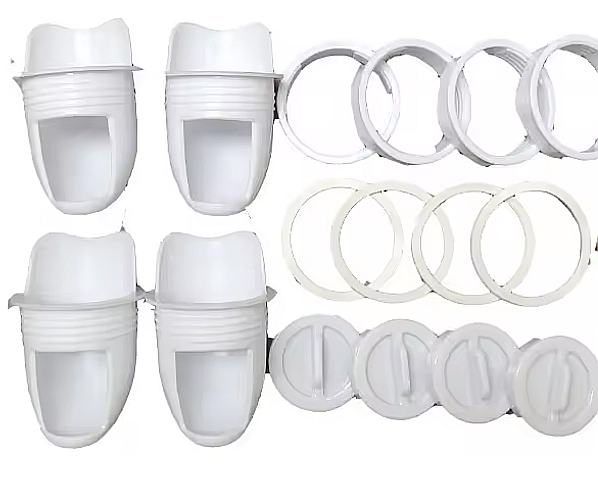 Hrănitoare albă de tip acces-în-butoi (cu montaj pe direct butoi), pentru păsări [5]