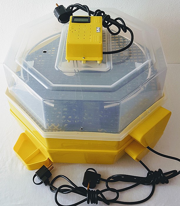 Incubator Cleo 5ETPHAC - cu termostat reglabil, etaj, termohigrometru digital, întoarcere automată ouă de prepeliţă şi cupă exterioară pt. apă + CADOU Ghid incubare premium + asistent incubare [2]
