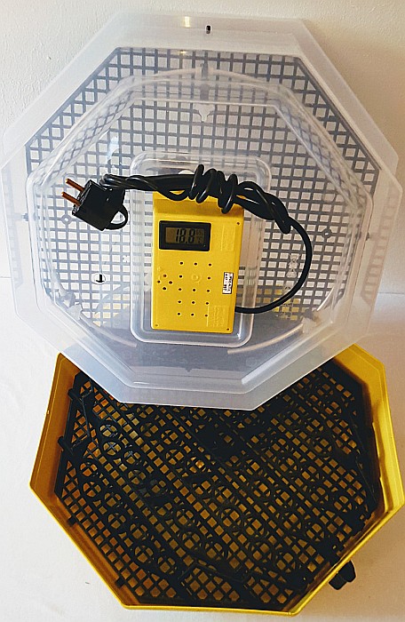 Incubator Cleo 5TGPH - cu termohigrometru digital şi întoarcere semi-automată ouă de găină & prepeliţă + CADOU Ghid de incubare premium + asistent incubare [8]