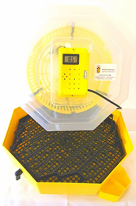 Incubator Cleo 5TPHC - cu termohigrometru digital, întoarcere semi-automată ouă de prepeliţă şi cupă exterioară pt. apă + CADOU Ghid de incubare premium + asistent incubare [5]