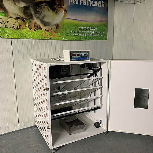 Incubator semiprofesional automatizat IP-4 (4.500 lei) (ouă: 704 găină, 1.768 prepeliţă, 504 raţă/curcă, 256 gâscă) Transportul nu este inclus! [2]