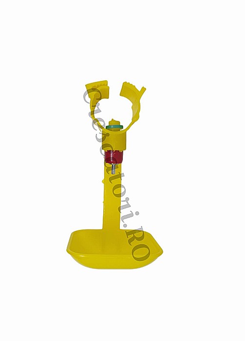 Linie adăpare 1m cu 4 adăpători automate cu niplu şi tăviţă (pe ţeavă PPR cu conector de 10mm) [6]